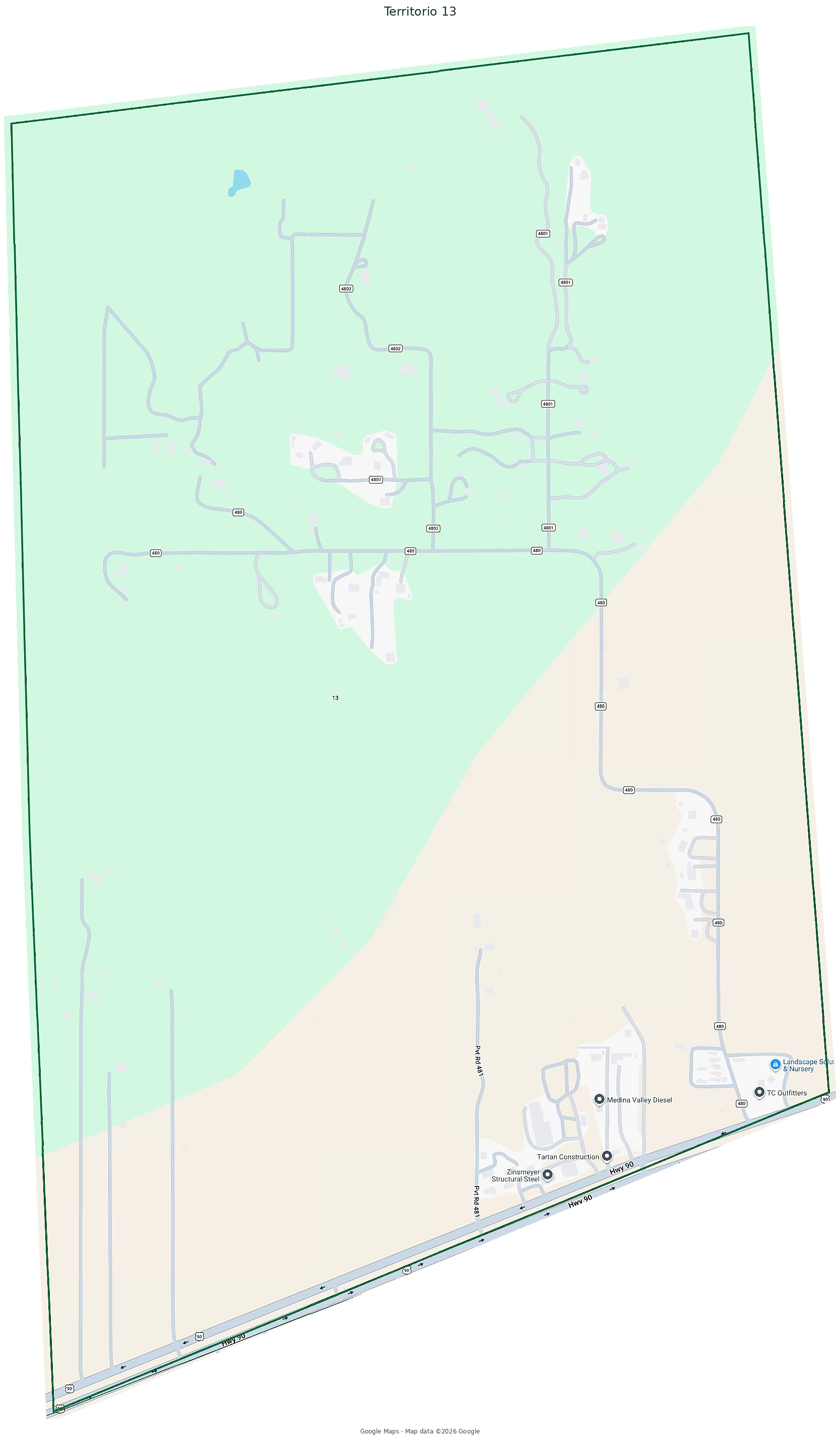 Mapa del Territorio 13