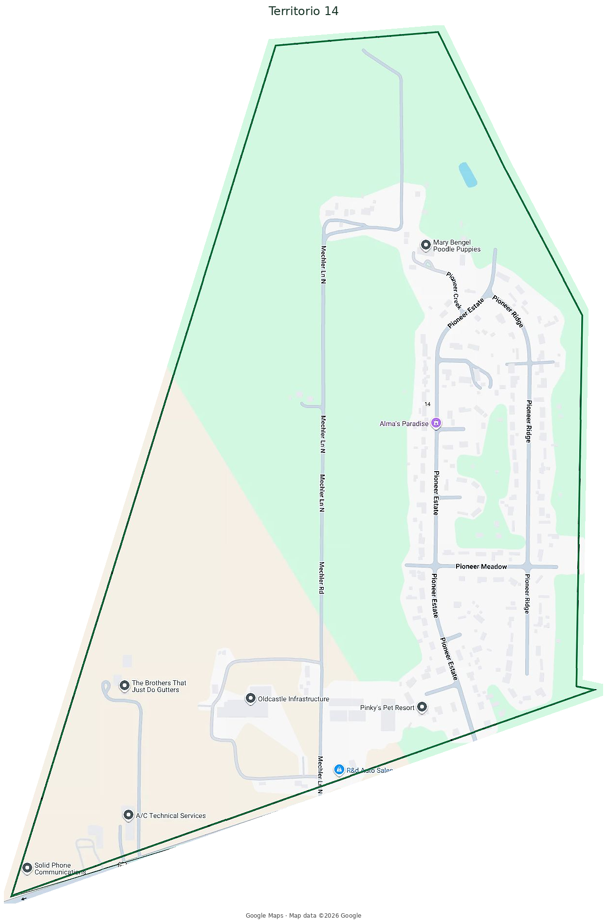 Mapa del Territorio 14
