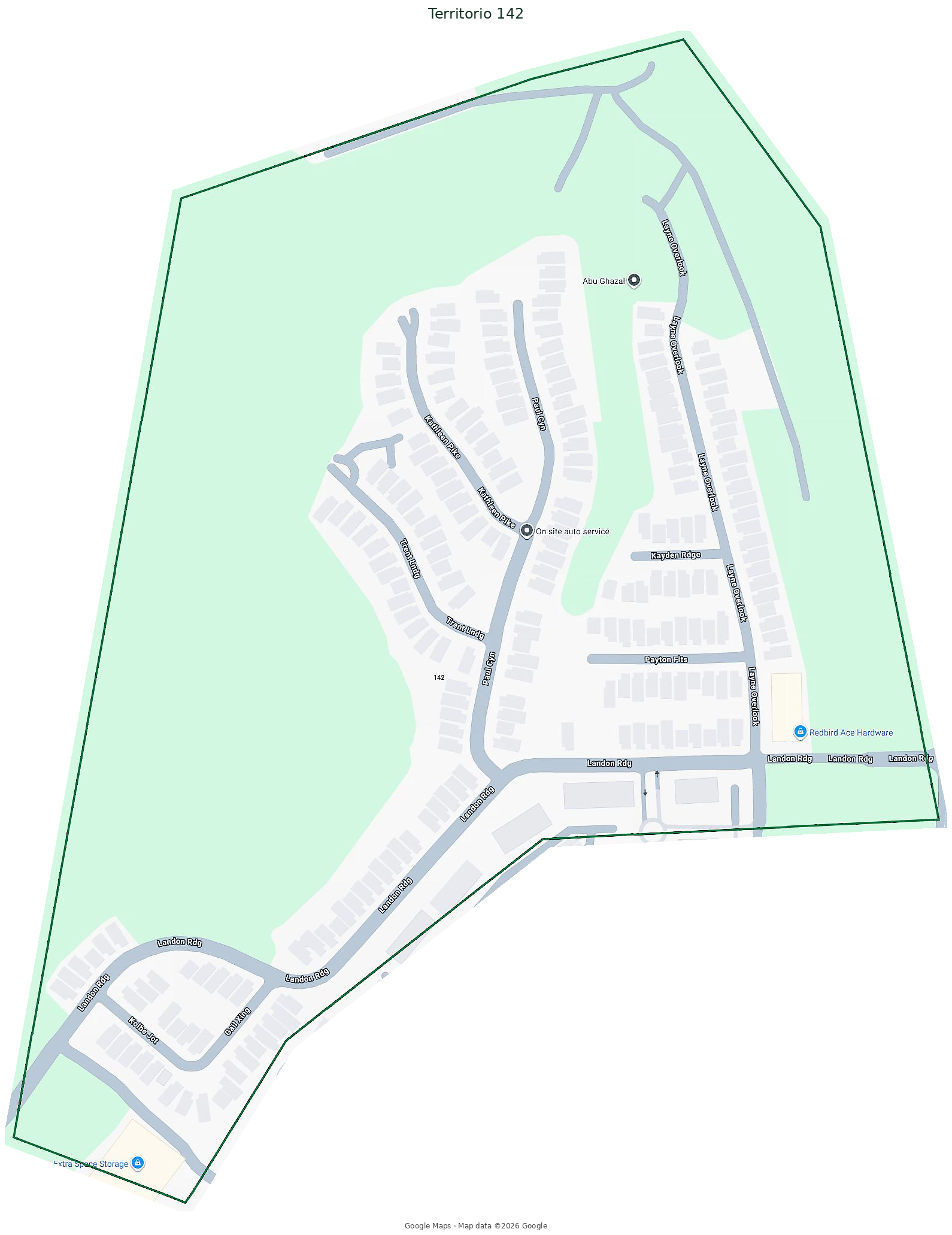 Mapa del Territorio 142