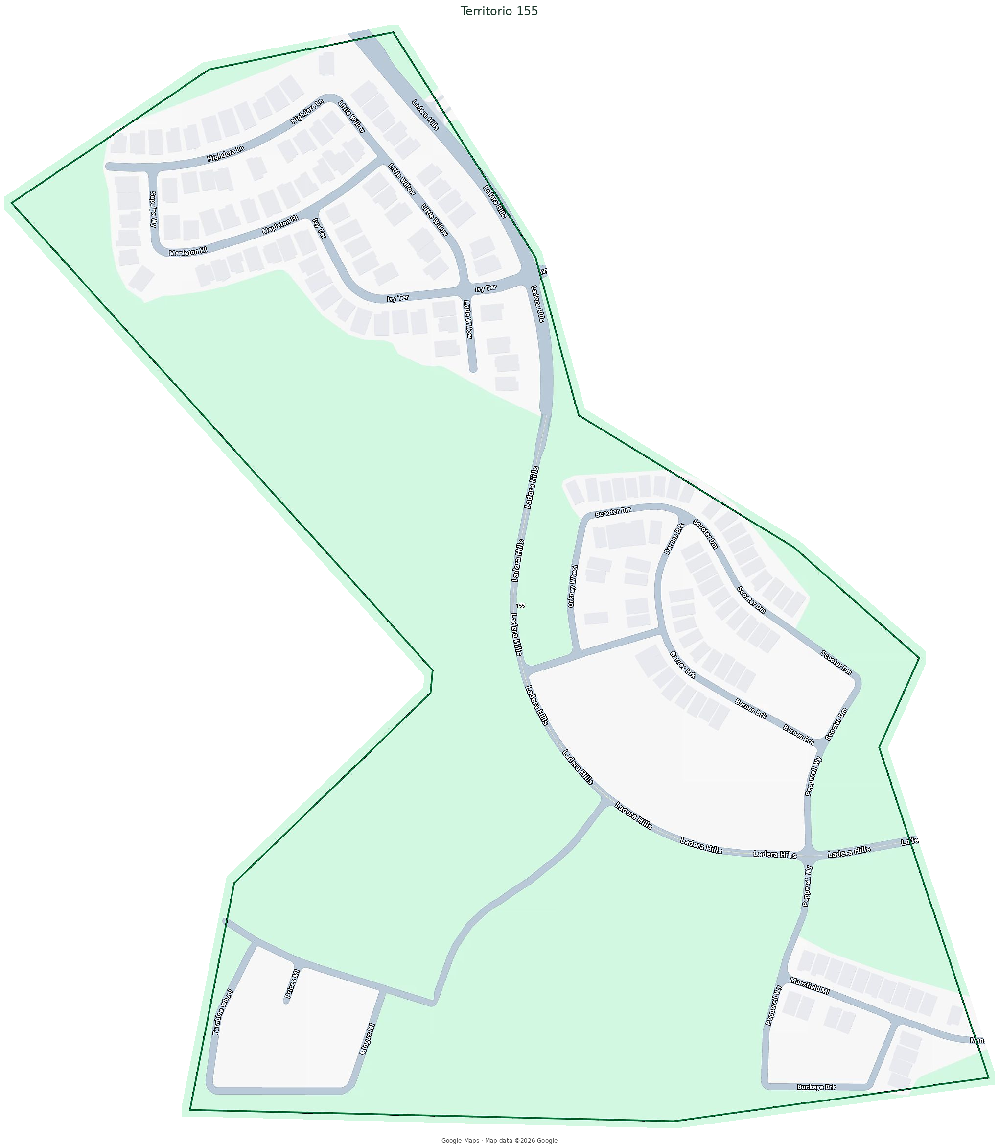 Mapa del Territorio 155