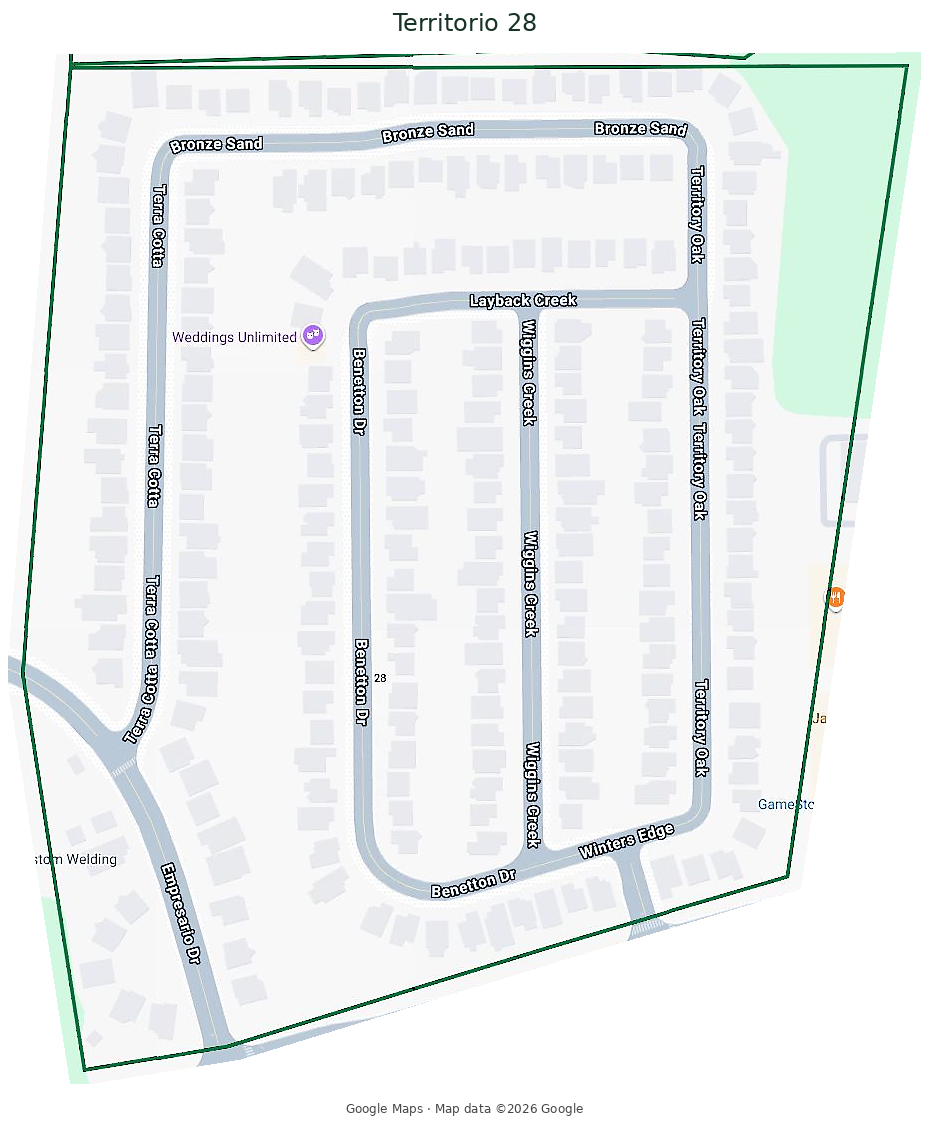 Mapa del Territorio 28