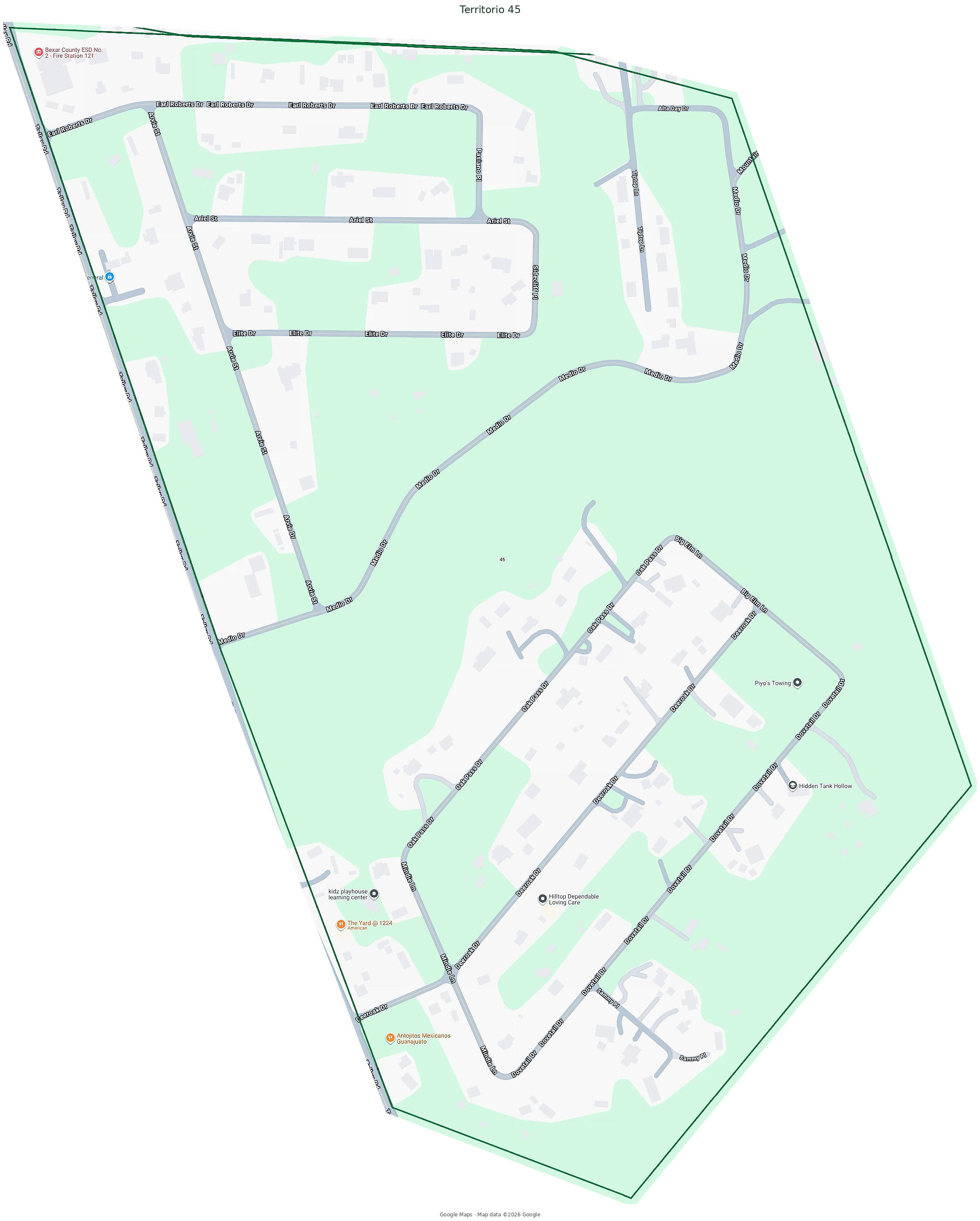 Mapa del Territorio 45