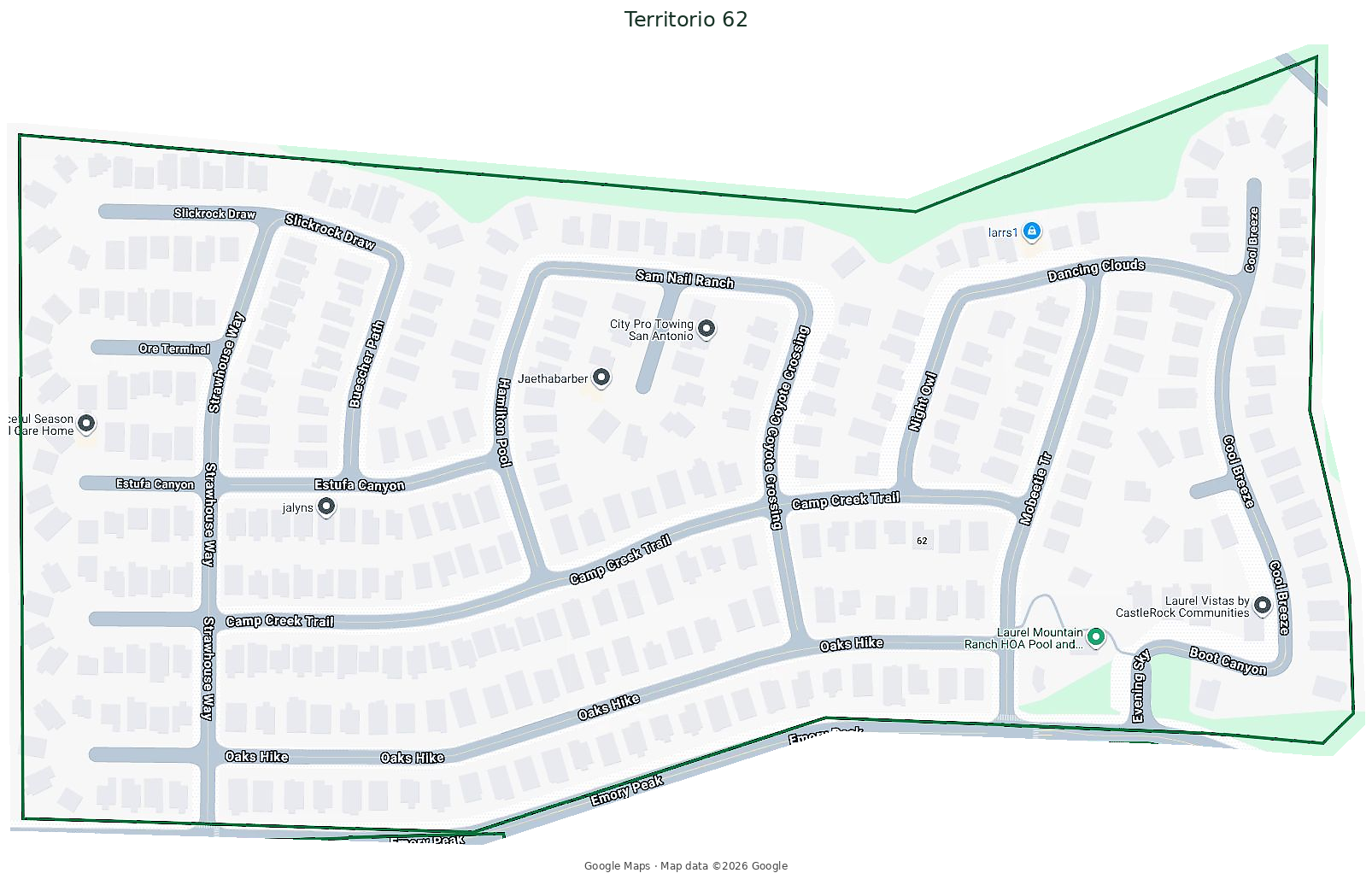 Mapa del Territorio 62