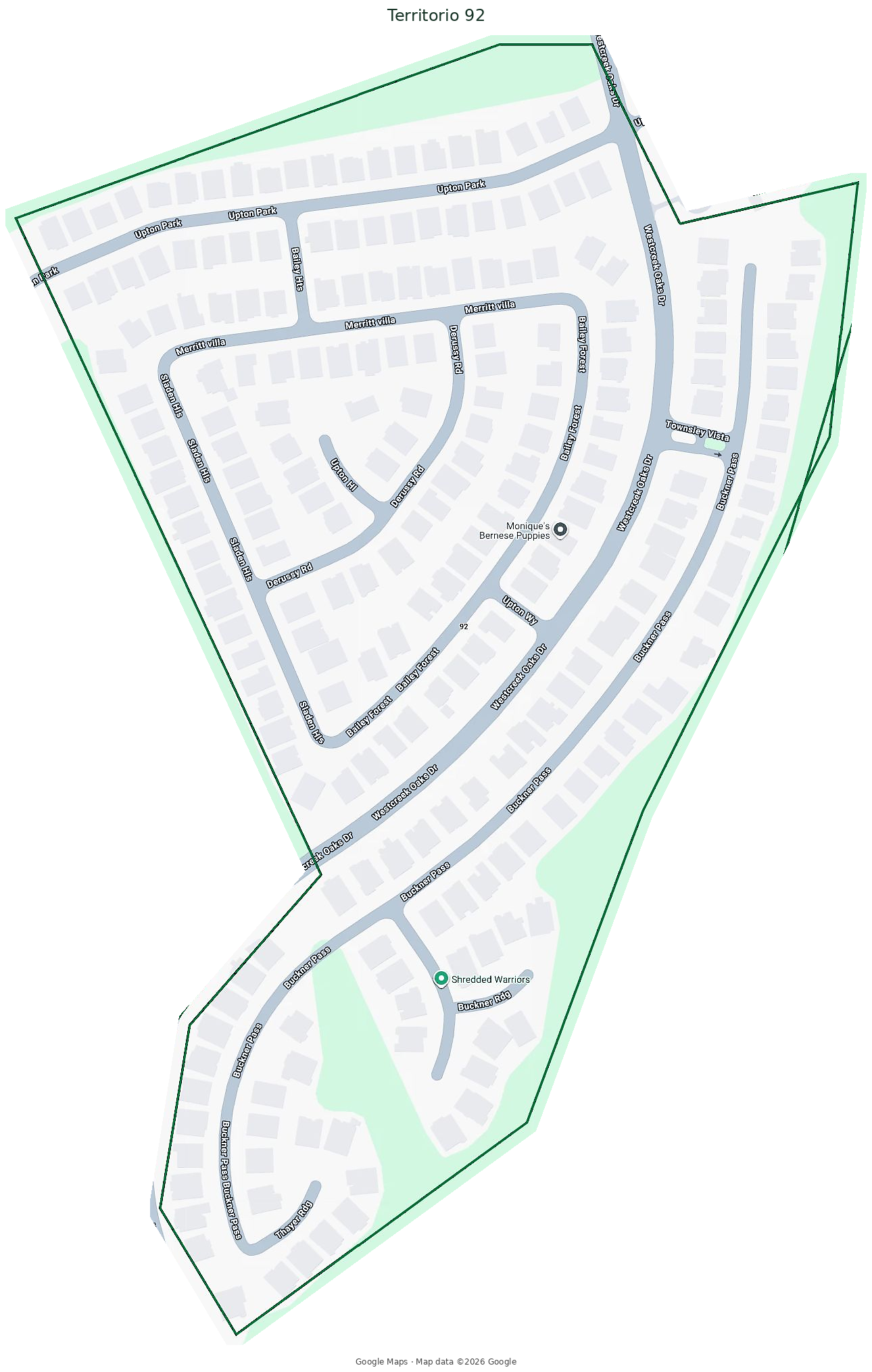 Mapa del Territorio 92